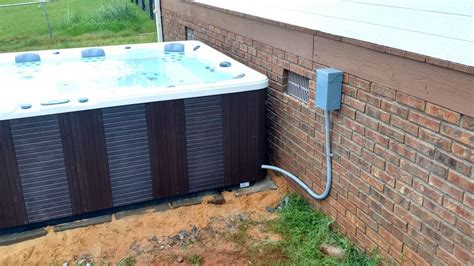 hot tub electrical box home depot|hot tub electrical install cost.